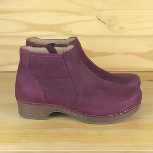 Dansko Barbara Wine Burnished Nubuck Women's Boot -Size EU 39/US 8.5-9